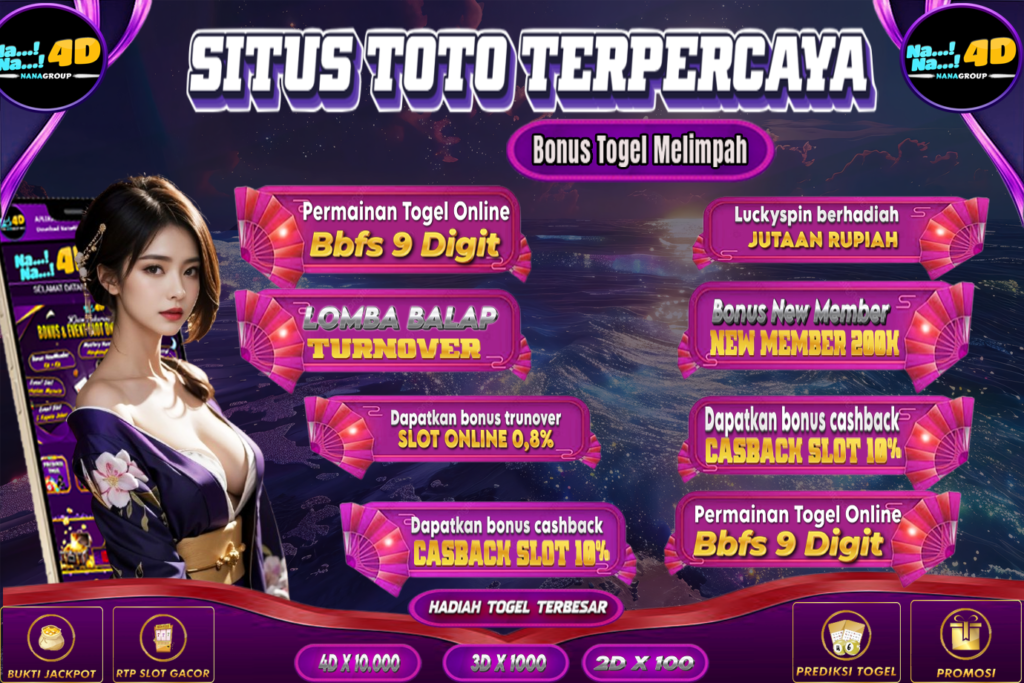 Nana4D agen Togel 4D terbaik dan situs toto terpercaya merupakan situs idaman oleh semua orang. Kenapa situs togel ini menjadi situs