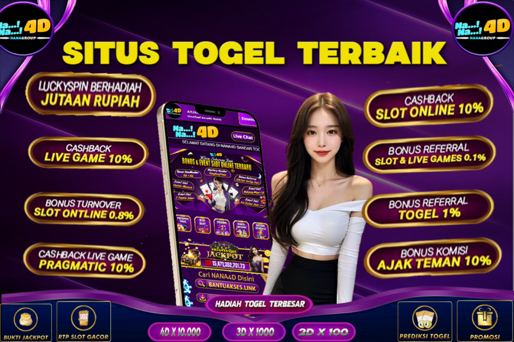 NANA4D link togel resmi dan situs togel jitu di tahun 2024 yang menyediakan keunggulan serta layanan terbaik kepada para bettor