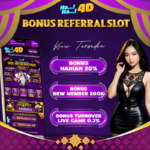 NANA4D: BONUS REFERRAL SLOT & LIVE GAMES 0,1% TERBARU HARI INI. NANA4D tidak hanya dikenal sebagai situs togel terpercaya