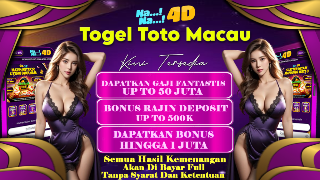 NANA4D: Situs Togel Toto Macau Terpercaya dengan Link Tergacor Se-Indonesia. NANA4D adalah salah satu situs togel terpercaya