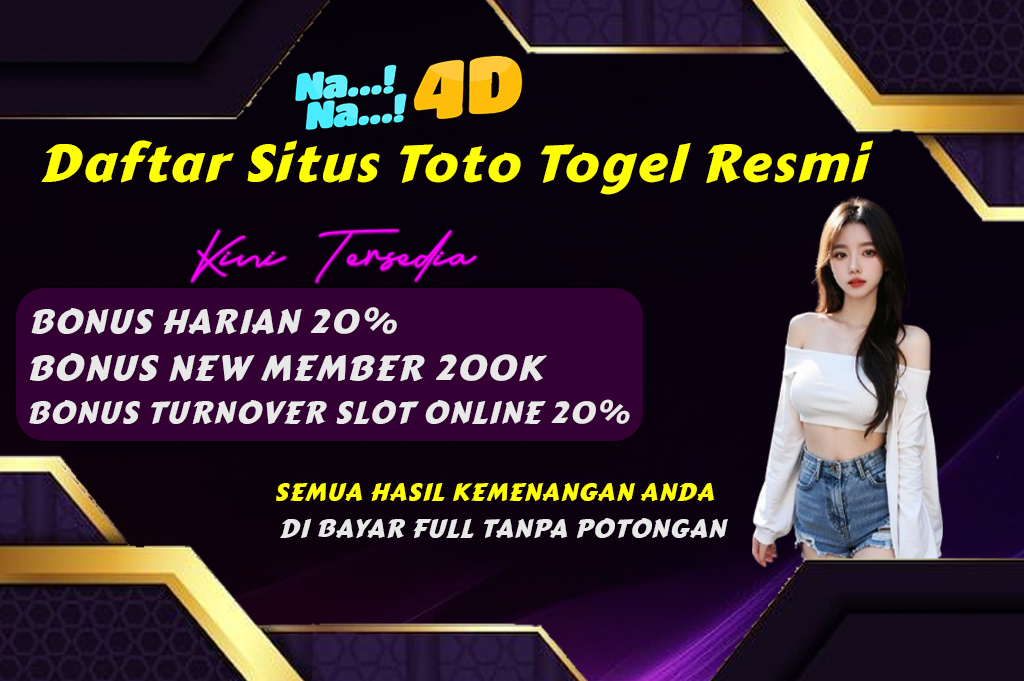 NANA4D Situs Togel Terbaik Dengan Pasaran Togel Terbanyak Di Tahun 2025 yang menyediakan pasaran terbanyak yang berjumlah 95